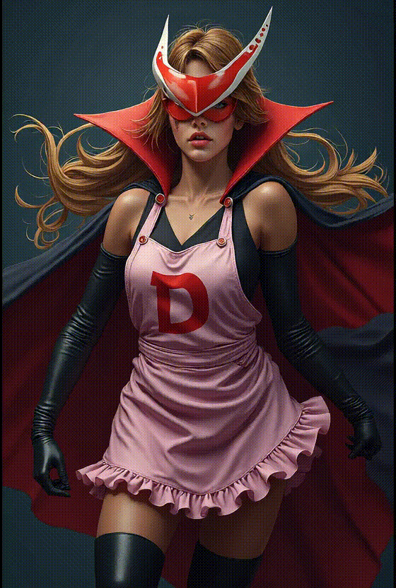 AI 비디오：d号蒙面女摔跤手展示