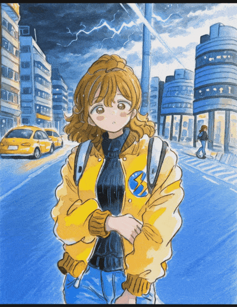 入力画像をふなもとゆみこのヒーリングイラストスタイルに変換する