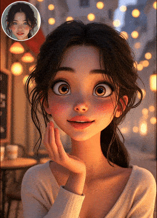 ディズニーのフィギュアたちからの愛(キスを投げる)