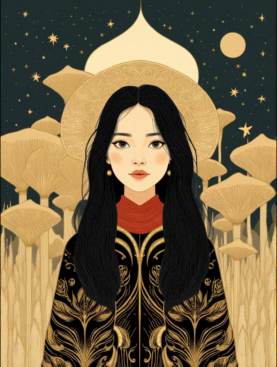 Fantasia Brilho Dourado