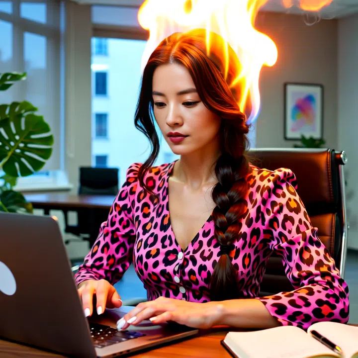 Filtro video Burning Head