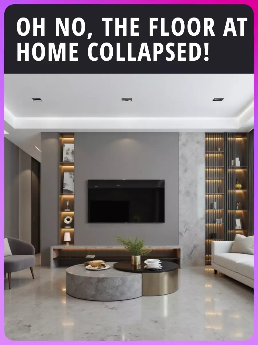 Oh TIDAK, lantai di rumah runtuh!
