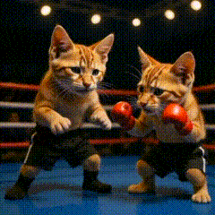 Pertandingan tinju hewan peliharaan