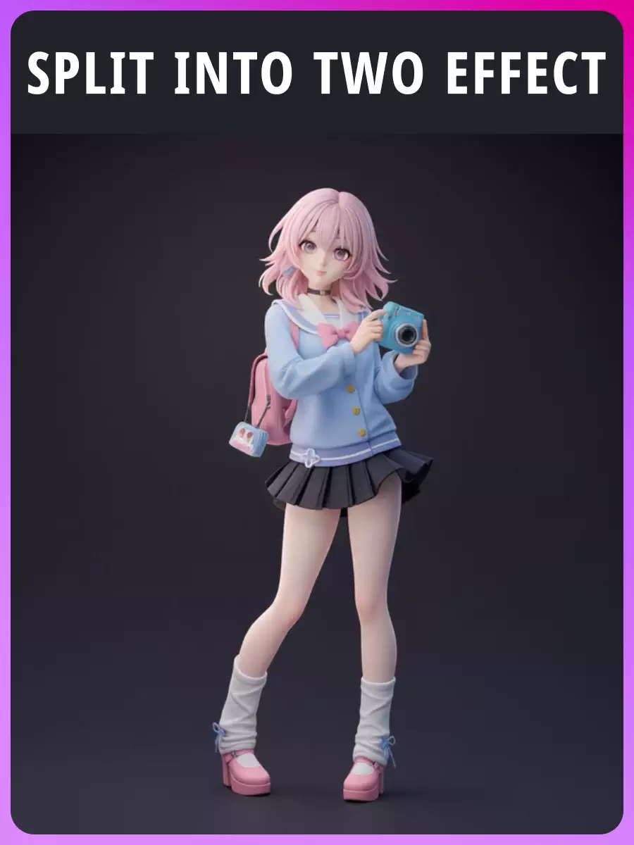 두 가지 효과로 분할