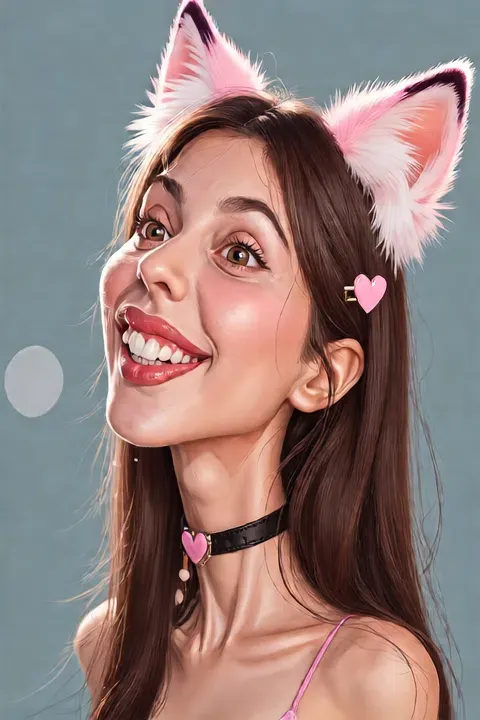 새로운 디지털 페인팅 캐리커처