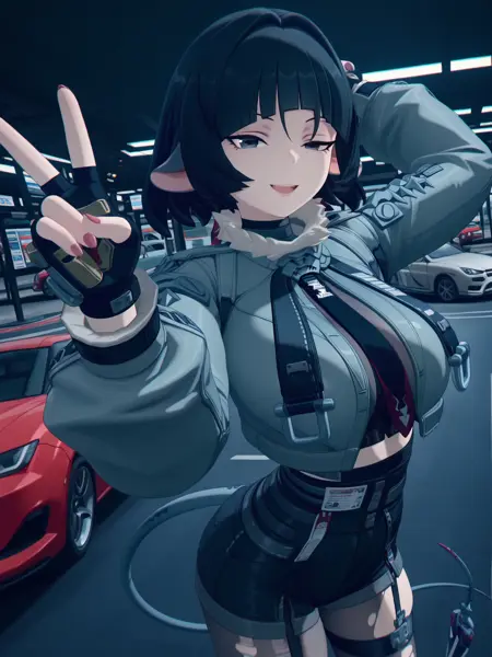 Jane Doe (Jēn Dō) (ジェーン・ドゥ) (简·多伊) (簡·多伊) - Zenless Zone Zero (绝区零) (絕區零) (ゼンレスゾーンゼロ) Illust