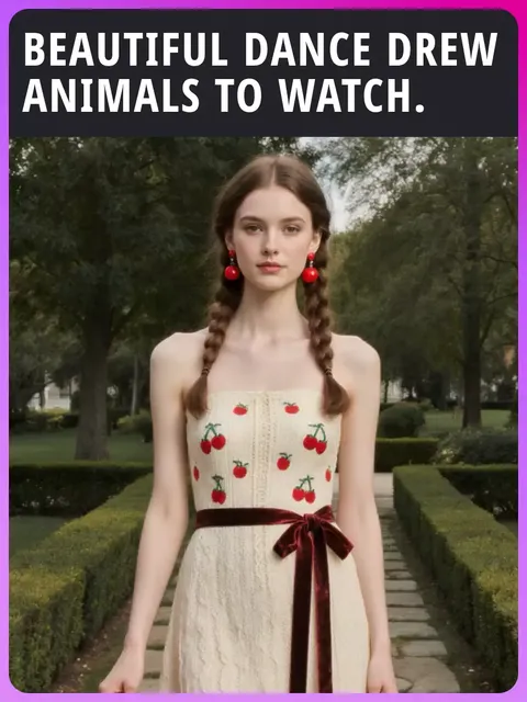 Vũ điệu đẹp đã thu hút động vật đến xem.