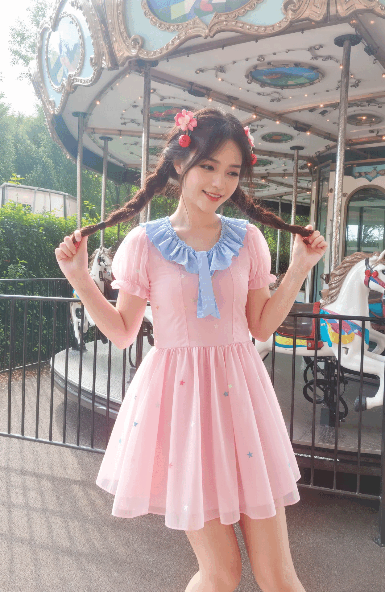 милый стиль,Схватите свои двойные косички