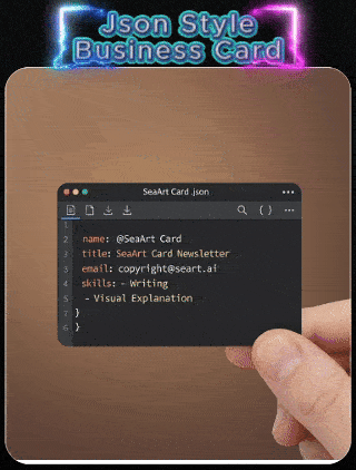 JSON 스타일 명함