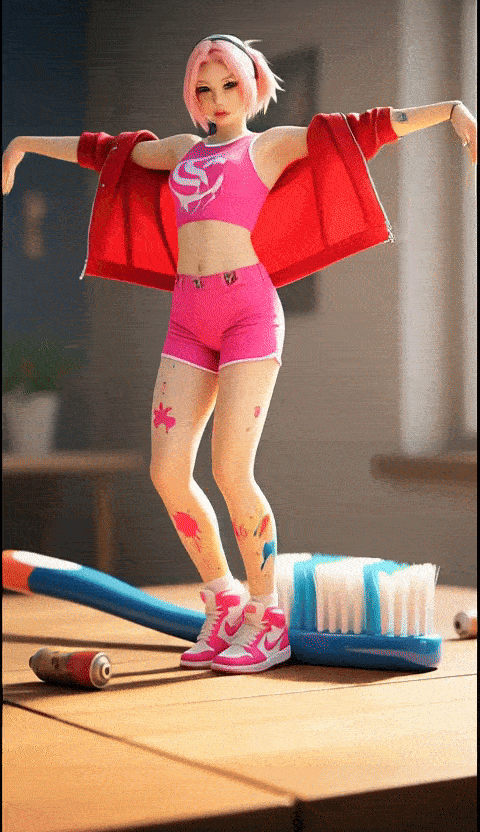 Bàn chải đánh răng nhảy múa