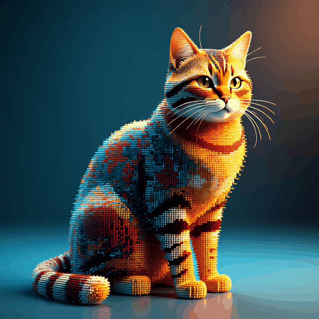 Efeito de quebra de caracteres de animais