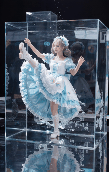 Gadis dalam kristal bening