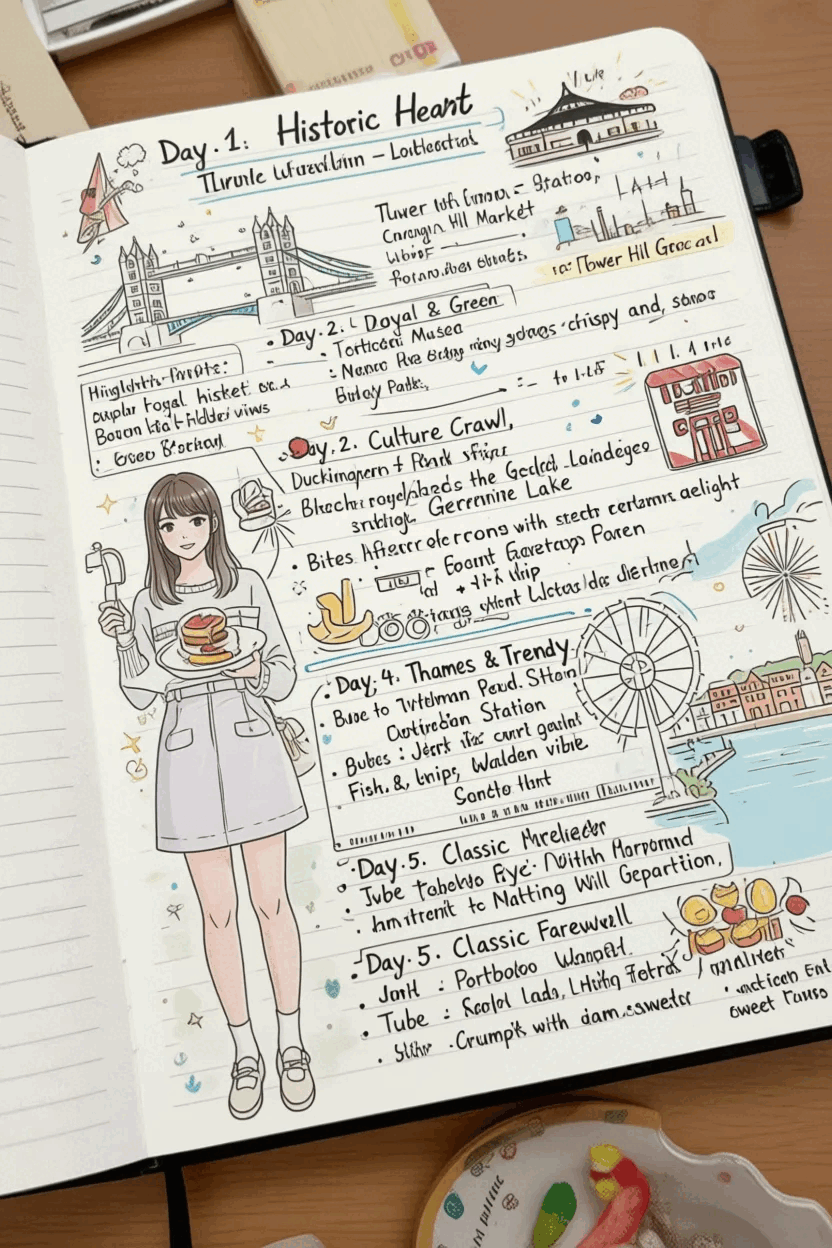 城市旅遊手帳筆記