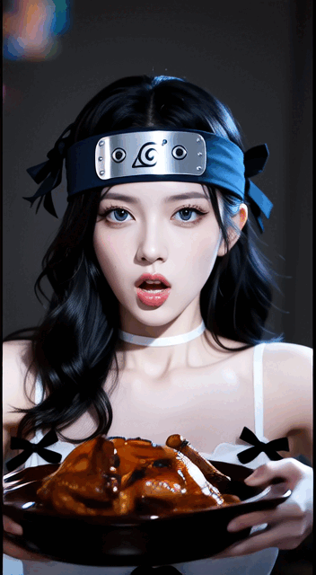 Dejar caer baba indigna ante la comida deliciosa