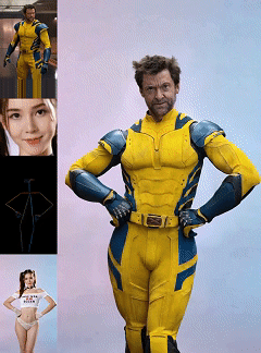 최신 캐릭터 교체,단일 동영상과 단일 캐릭터 사진 업로드,사진의 캐릭터로 동영상 속 캐릭터 교체。세로 모드 동영상은 세로 모드 이미지에 가장 잘 어울립니다.,가로 모드도 마찬가지 원리입니다.。(약간의 편차는 잘라내거나 채워 넣습니다.)