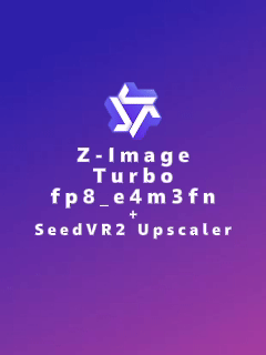 Z Image Turbo fp8 + SeedVR2 Upscaler