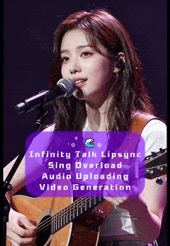 ⋆｡ﾟ🌊｡ Infinity Talk Lipsync Sing Overload Audio Uploading Video Generation