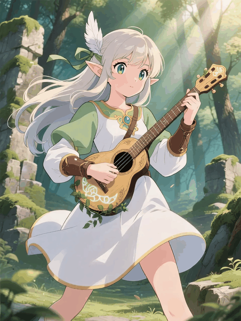 <H2>プロンプトなしでアニメGIFを作成します</H2><Br>アニメGIFは色数が少ないため、アニメイラストを推奨します。