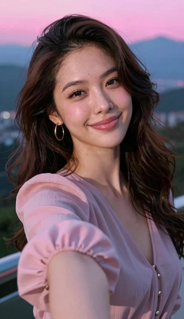 A cute girl, beautiful detailed face, beautiful lips, hyperrealistic, photorealistic, female, perfect face, detailed face, 8k quality, 4k quality, high detailed skin, large , high quality dim light, smile, large , open , thick thighs