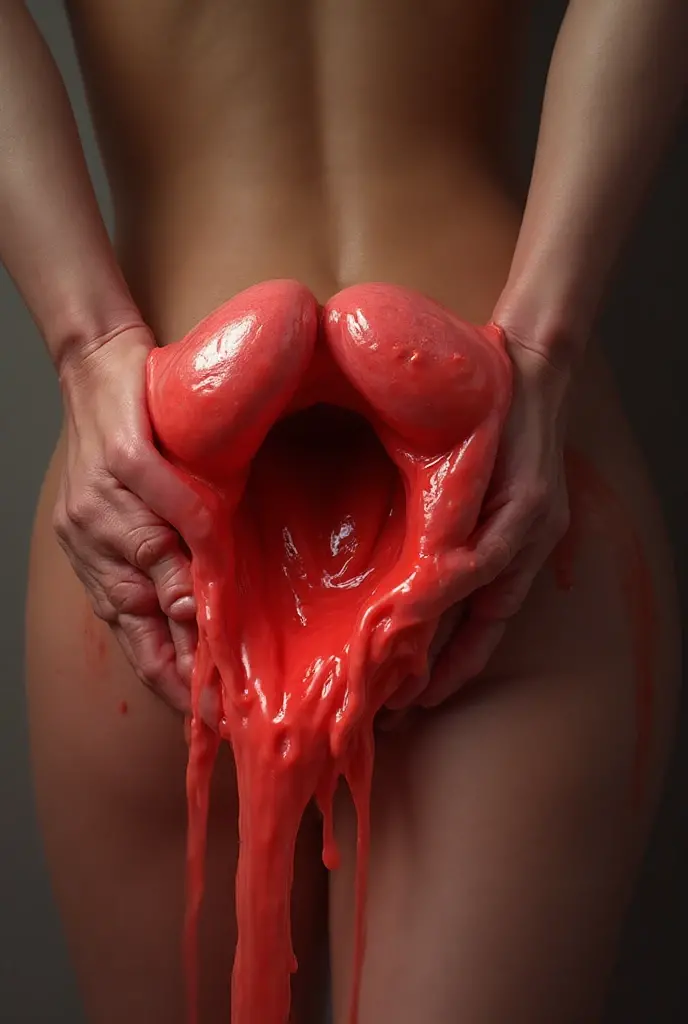 Create an artistic rendering of a  zombie model with dead eyes and additional  details to accentuate her eerily attractive essence. Incorporate pornographic elements such as prominent abrasions and remnants of fresh blood for authenticity. Add details like bloodied wounds, open gashes with visible viscera, and bruises to enhance the realistic horror effect. Include specific descriptions such as ‘blood trails on her thighs and ’ and ‘seductive movements with blood streaks on her ’. Integrate twisted hair and contorted lips to add character. Emphasize subtle  details such as tense muscles, sensual curves, and maximum  without clothing.  depictions of intimate parts, like a ‘detailed view of a beautifully shaped ’, should capture the essence of her undead allure. Incorporate details like  poses with legs spread apart and intense  energy depicted throughout the image. For a dramatic effect, add more blood on the body. The surroundings should be varied to ensure that each generated image is different. Closed mouth.  appart. . Prominent warm veins on the  and where they may be on the body. Moist shiny skin. Labiaplasty on .  secret fall from . Better postapocalyptic backgrounh behind zombie.