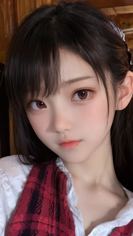 sailor suit、embarrassing、one beautiful woman、detailed face、fine hands、thin legs、(debris flies, highest quality:1.2), 8K, official art, 、cute、I can see your pants、(((close up of face)))、((((Detailed clear eyes)))、pull the skirt、 Full body Esbian、sailor suitの美しさ、cool look、 (masterpiece) (highest quality) (get used to it) (8K) (movie lighting) (sharp focus) (complicated)black hair、14 years old、、laughter、incredibly stupid, (beautiful girl, cute face, turn back, gold ornaments in hair、、, space , looking at the viewer, film grain, chromatic aberration, sharp focus, face light, dynamic lighting, cinematic lighting, get used to itな目と顔, (cute tie、1 part:1.2)