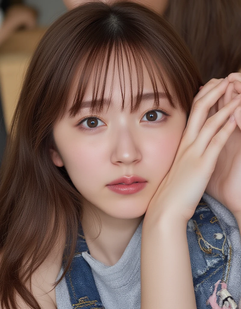 big tits, 1 girl, adult (river_0.7) woman,brown eyes blonde hair dryer,