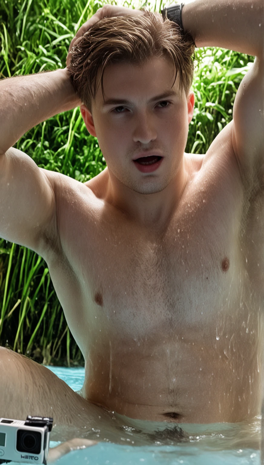 Timothée Chalamet, sweaty teen boy, in water, in japanese sakura cherry blossom onsen, no clothing, far from camera, whole body, braces, age 19, wavy tiktok hair, boxer, ???? feet, wearing no t-shirt ???????, japanese onsen temple, short fine armpit hair, flexing, veiny arms, cute, tall, lean, not muscular, wispy ?????, muscular teen boy masterpiece, high resolution, feet visible, no shoes, very dirty feet, skinny, tall, ???????????, tall boy, teen boy, braces, best quality, sticky armpit hair, sticky, glue on floor, wet floor, sticky clothes, drops on ?????????, drops on shorts, sticky on shorts, drops on floor, sweaty face, sweaty hair, Dune by Herbert, Science fiction