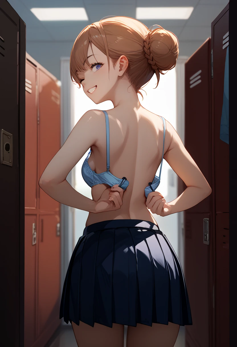 Eine Frau, , Nasse Muschi, in einem Klassenzimmer