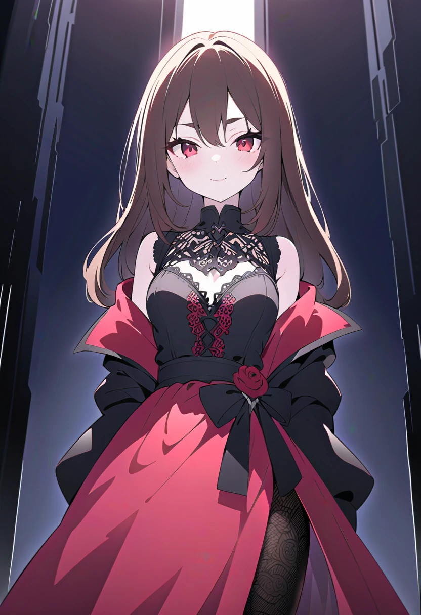 (masterpiece), Best quality, expressive eyes, perfect face, vampire girl, beautiful, Seira J.. Loyard, Red eyes
