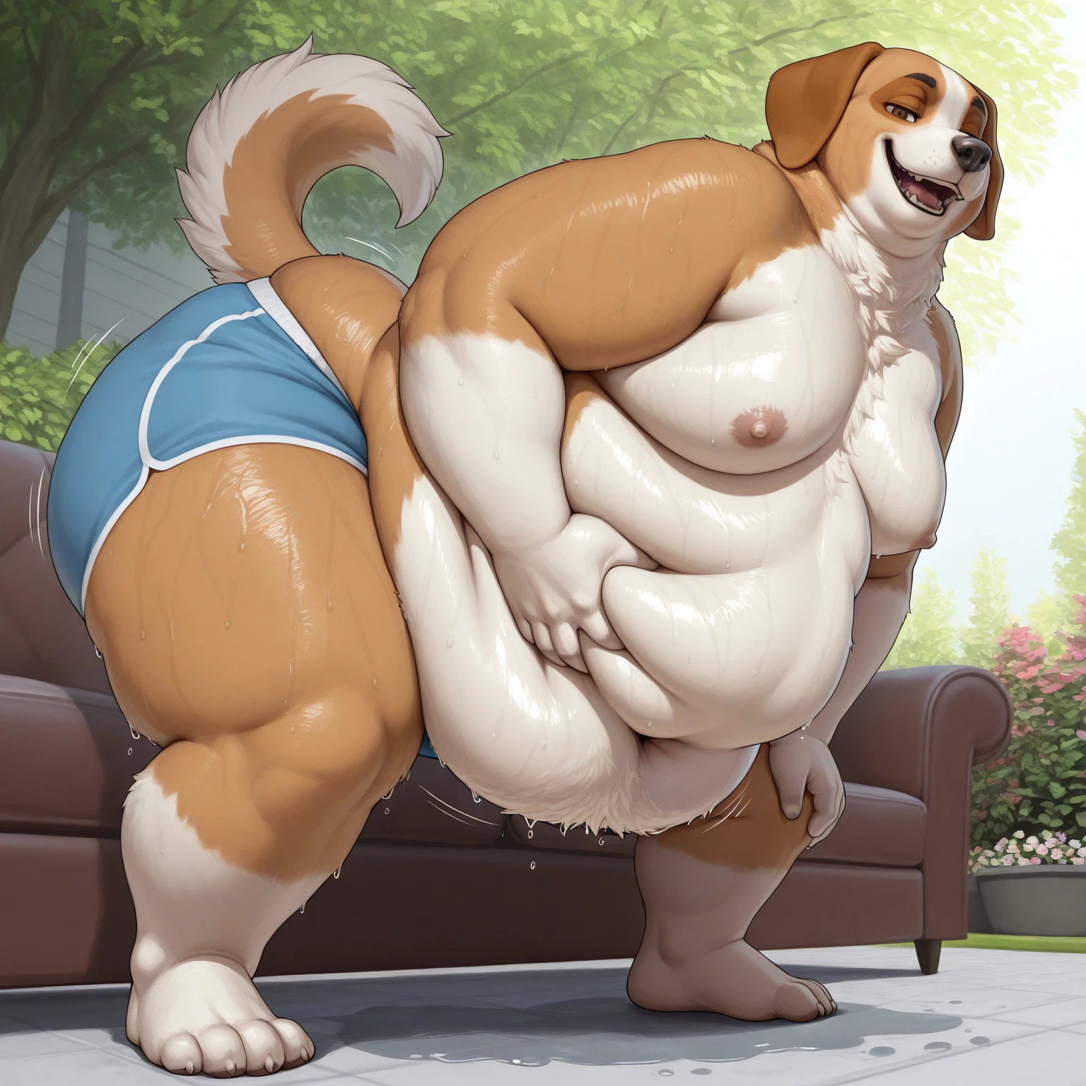 solo, female ?????, standing, Dobermann, lips, black nose, tall ears, snout, purple eyes, detailed eyes, detailed hands, very muscular ,( enormous ??????:1.3), large biceps, abs, sweat, gym, nacked, by glitter trap boy, by buta99, by bebebebebe, by chelodoy, ???? pose,( Huge ?????:2.3),futanari,presenting,sport bra,????????????,body fluid,