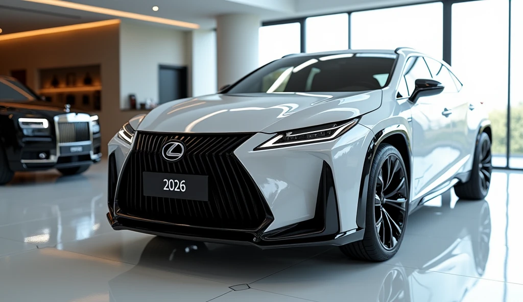 An ultra-realistic(front bumper) view photo of a modern (. Lexus RX ...