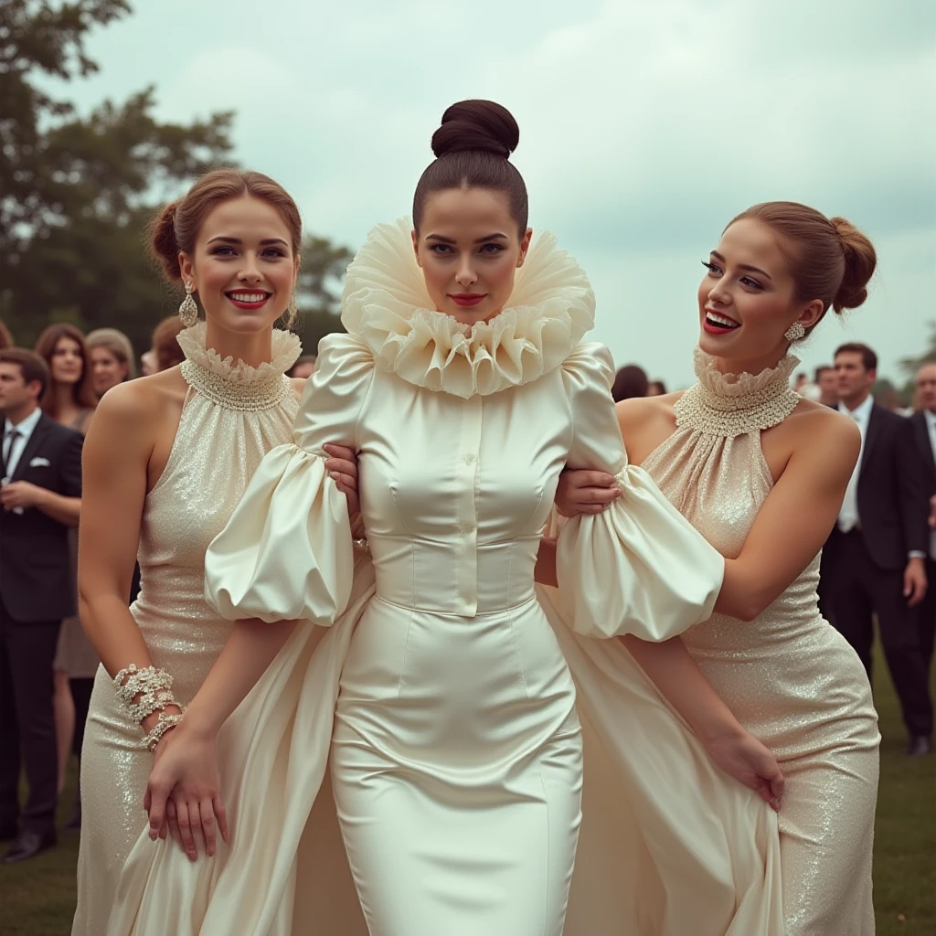 Lastly, women should not forget about accessories. In addition to pearls, crystal and agate earrings with slightly larger fabrics are also unique; lightweight and color-coordinated bracelets are recommended, especially for those with olive skin who can use golden tones; shoes are best chosen as slip-resistant flat boots or high-heeled single shoes to ensure both beauty and safety.