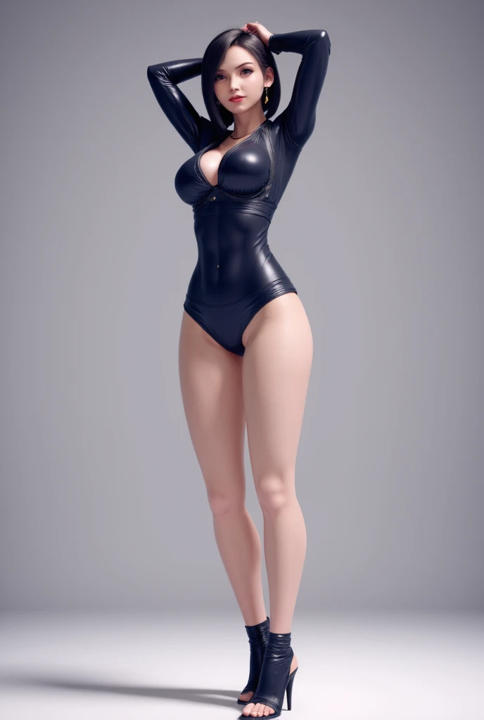 ((1girl, solo, full body, full body front)), (perfect ???????, perfect hands, perfect legs), beautiful body, natural proportions BREAK

((extremely detailed face)), (beautiful detailed eyes:1.6), (realistic pupils, realistic iris:1), expressive eyes, looking at viewer, (clear eyes:1.2), (sharp facial features:1.2), (hyperrealistic:1), (detailed skin texture:1.2), smooth skin, (red hair:1.3), (violet eyes), (long hair:1.3), ((mature female)), (detailed lips, attractive lips:1.2), (glossy lips:1) BREAK

(skin tight:1.5) BREAK

(masterpiece:1.2), best quality, high resolution, (highly detailed shading), (realistic lighting:1.2), anime-style, perfect lighting, vibrant colors, dynamic tones, striking hues, 8k, absurd resolution, perfect shadows, hdr, UHD, ambient lighting, realistic, ultra-realistic, photo realistic, highly detailed, rich detail, luminous colors, fine texture, intricate design, professional illustration, (soft light:1.2), (illustration:0.8)