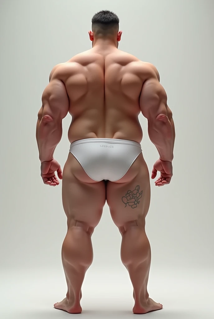 There is only one handsome Asian actor in the photo，35 years old，High target, Fitness，short hair, O-Shaped Beard，Perfect body, Dark skin color，Radiant Skin，Smooth skin，Shiny, shiny skin，Smooth pectoral muscles，No  hair，No body hair，Muscle bulge, muscular, Very large pectoral muscles，Very  abdominal muscles，Very well-developed leg muscles，Huge concave and convex area，Brightens oily skin，Wear a transparent ，Handsome face， Correct and accurate male body proportions, Wear white socks，Lying on gray background。
