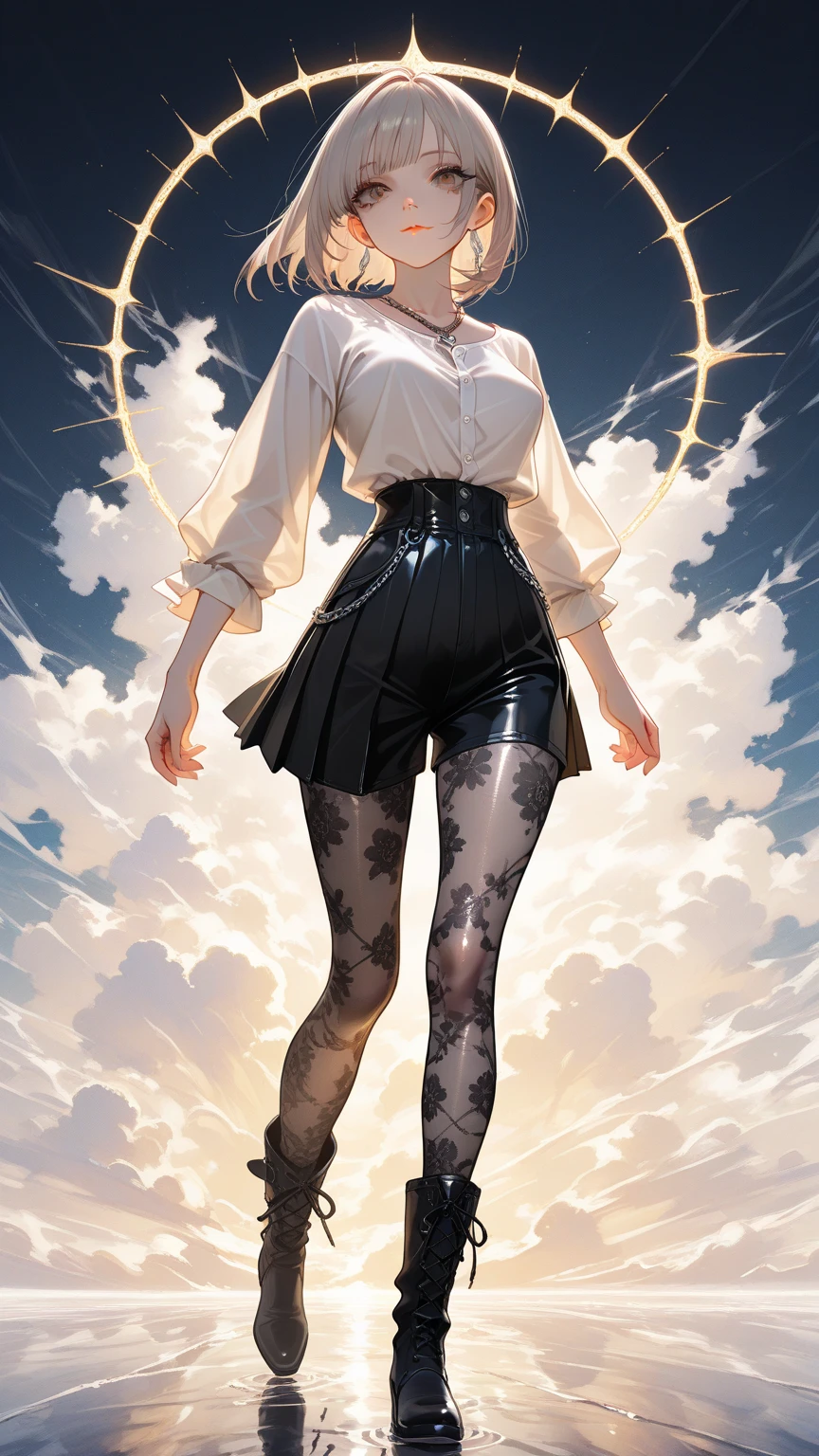 anime girl in a short skirt and high heels walking on a road, beautiful anime artwork, anime art wallpaper 4k, anime art wallpaper 4 k, anime art wallpaper 8 k, beautiful anime art, ross tran style, guweiz, 4k anime wallpaper, 4 k manga wallpaper, anime full body illustration, artwork in the style of guweiz
