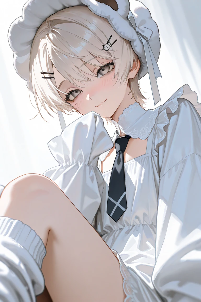 Ekaville, masterpiece, best quality, Small男孩, love, Thin, Weak, Cowboy shooting, Looking at the audience, Glowing skin, Delicate eyes, Delicate face, Realistic eyes, Realistic face, bedroom, Small, , Style - Kilt