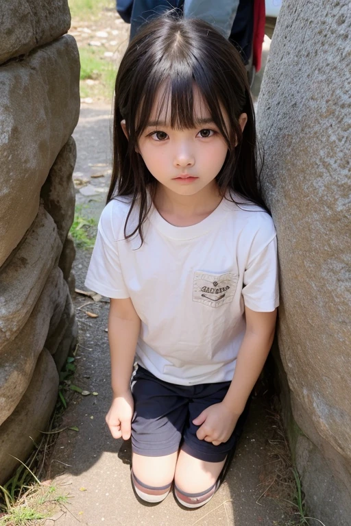 hight resolution、high-level image quality、in 8K、Real live-action、生a picturegraphy、top-quality、​masterpiece、超hight resolution、生a picture、ren、Beautiful fece、masutepiece、((???????????????))、For adults、charm of 、absurderes、((((Japan elementary school students))))、Japan Girl、((8years old))、((with round face))、((Tanuki face))、((Cute little face))、de pele branca、((chubby figure))、Juvenile physique、Smaller ?????、kne、 thighs thighs thighs thighs、Anatomically correct、独奏、fullllbody、Very nice、(((Children's Clothing:1.0) ))、 ((Pubic area))、(Mansuji)、((Children's Clothing))、（Photorealsitic：1.37）、Photon mapping、Realistic、Radio City、Physically Based Rendering、a picture、(((a junior idol in Japan)))、Sparkling eyes、shiny lip、too bright natural light、The Bright Sun、Too bright sunlight、(((((8years old)))))、(((Pubic area)))、((Phetcha Pai))、（Flowers in the background）、Show off、Open your ????????? your ??????、Show off、Show off、Blur the background、Sitting, (Spread your ?????????)、Short-cut hairstyles、short cut hair、(((Crying Mole)))、White cotton fabric ?????????
