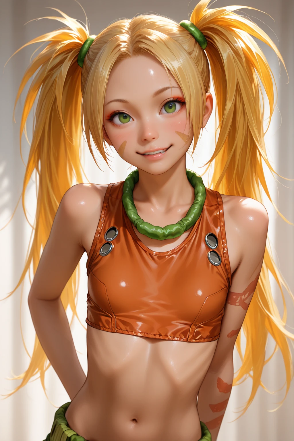 ((1 girl with an open face), (full-length, very cute)). ((young white girl, white hair),(), (orange:1.1, white:1.3, yellow:1.3), ((8K, RAW photo, Best quality, owner:1.2), (realistic, photo-realistic:1.37), ultra-detailed, 1 girl, cute), (Alone, beautiful, detailed face)). ((Night, sitting, meeting, (blushing), (smile: 1.1), (Shut up), beautiful peach breasts, tender eyes, unbuttoned, (shirt with collar: 1.1), (Pleat skirt), (loose hair, long eyelashes, eye shadow, small face, expressive eyes, full-length shot,  shoulders, in a blooming garden)).(( parts of the body), (down jacket: 1,2), (Body jacket, , short T-shirt )). ((flowers, fruits)).((Perfect, beautiful), (picturesque background, attention to detail of the girl's face, figures, flowers)). ((artistic digital painting 8k, photorealistic concept art), (soft natural volumetric cinematic ideal warm light, cold shadows), (masterpiece)).