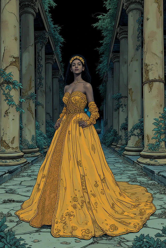 The Birth of Venus with ebony skin wearing a sheer dress, Paintings by Vigée Leblanc