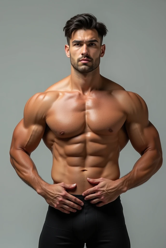  natural male、40 years old、Japanese male、very handsome、abs、Pectoral muscle、CK Light-black ????????? or briefs、body hair、full-length picture、wearing glasses