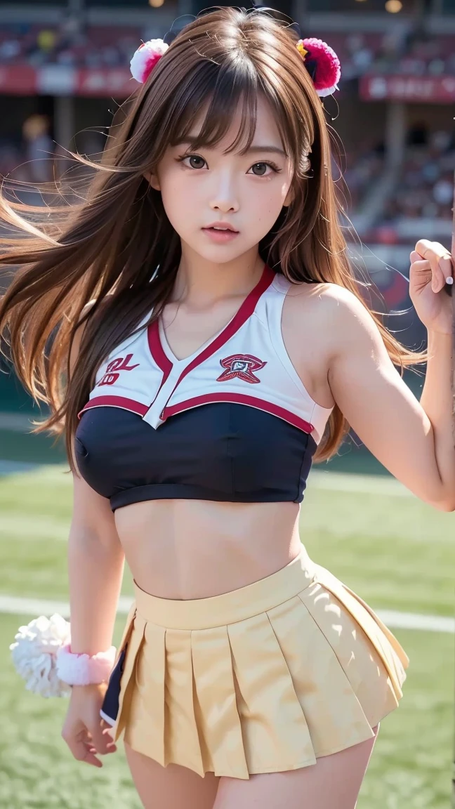 Masterpiece, superlative, realistic, Jennie wearing trendy football uniform,  waist, HD, photography lighting, 16k