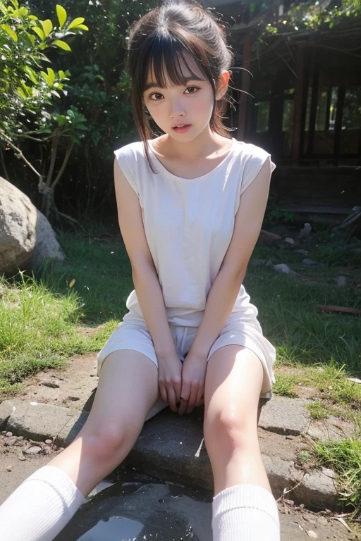 
(((, shaved, elementary school princess))),((Very young)),(The crotch is the center of the photo)
8K, Best image quality,Japanese Princess,A cute and innocent princess playing  in the park,Please spread your legs on the jungle gym and show me your ,A camera angle that takes a close-up shot of an elementary school student's crotch as he squats with his  on a jungle gym, looking up from directly below.,A close-up of the  spurting out of the crack between the legs of a  woman, with even more close-up shots to show it in detail､Small breasts, are small
