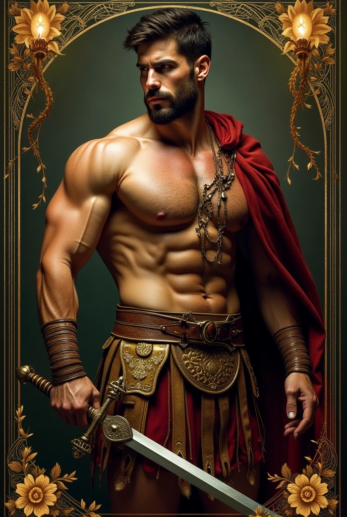 ((1 man wearing small black loincloth, standing holding an he holds a bow and arrow in a complete negative black space, smiling, focused gaze)) in henry scott tuke and Peter Paul Rubens art style, ultra detailed, ultra realistic, ambient lighting, becoming the subject composition, soft neutral colors, perfect components layout, divine proportions, wide angle, fullbody, in henry scott tuke art style, ultradetailed, ultrarealistic, 8k resolution, HD, a red head, hairy, slighly hairy body, slender, detailed eyes, detailed feet, detailed nose, detailed lips, detailed chin, detailed ears, detailed muscles, blue eyes, , barefoot, handsome, masculine, detailed feet, detailed hands, gorgeous, young man he is sad, standing next to a ultra detailed barroque chair, sad gaze masterpiece, pricewinner, madoka_magica ((background black negative space)
