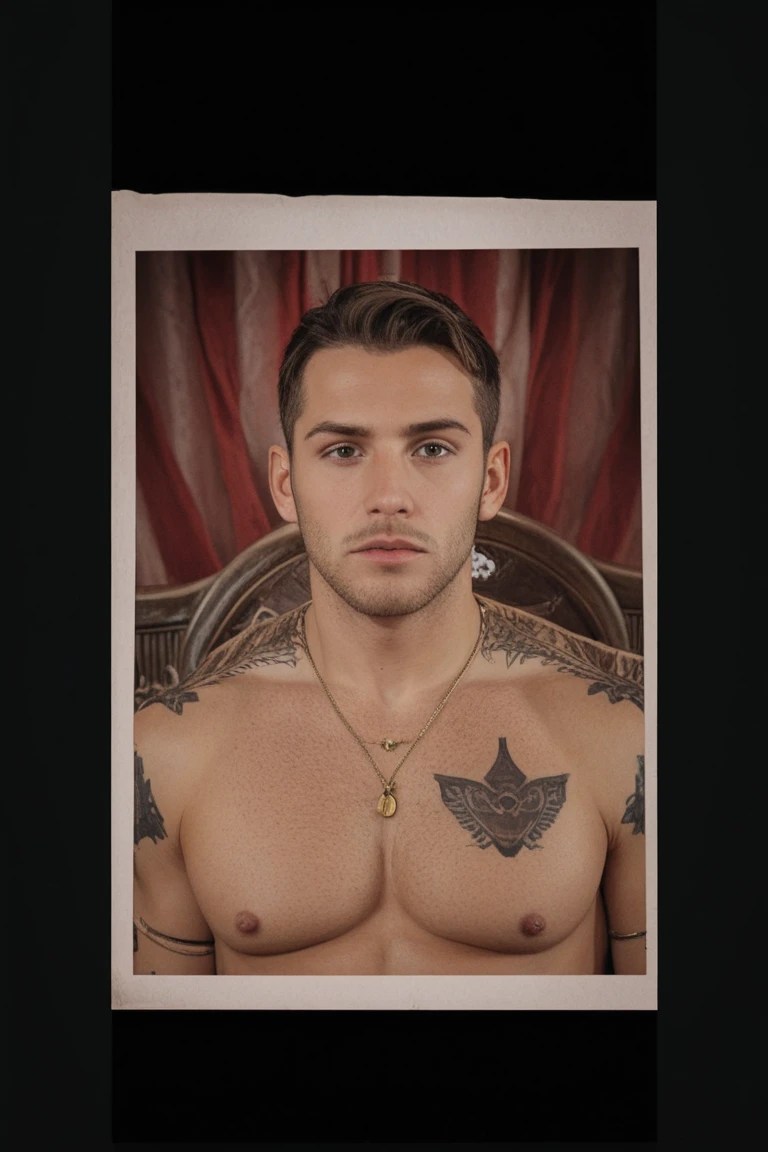 EDVIN RYDING as gay   OILY SEXY BODY, (vogue man magazine cover:1.4), best quality, masterpiece, very aesthetic, perfect composition, intricate details, ultra-detailed, very hairy pubic, pierce and tattoo, oily body