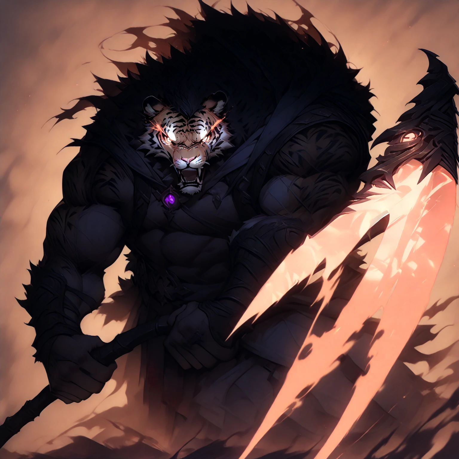 ((highest quality)), ((masterpiece)), (get used to it), 完璧なmaleの顔 , ハンサムなmale , male , black leopardの耳 , black leopard ,