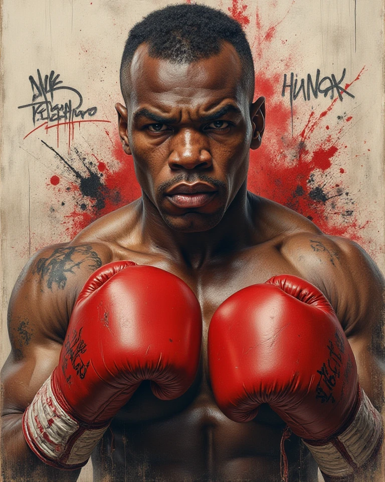 Mike Tyson's dirty  in the trash