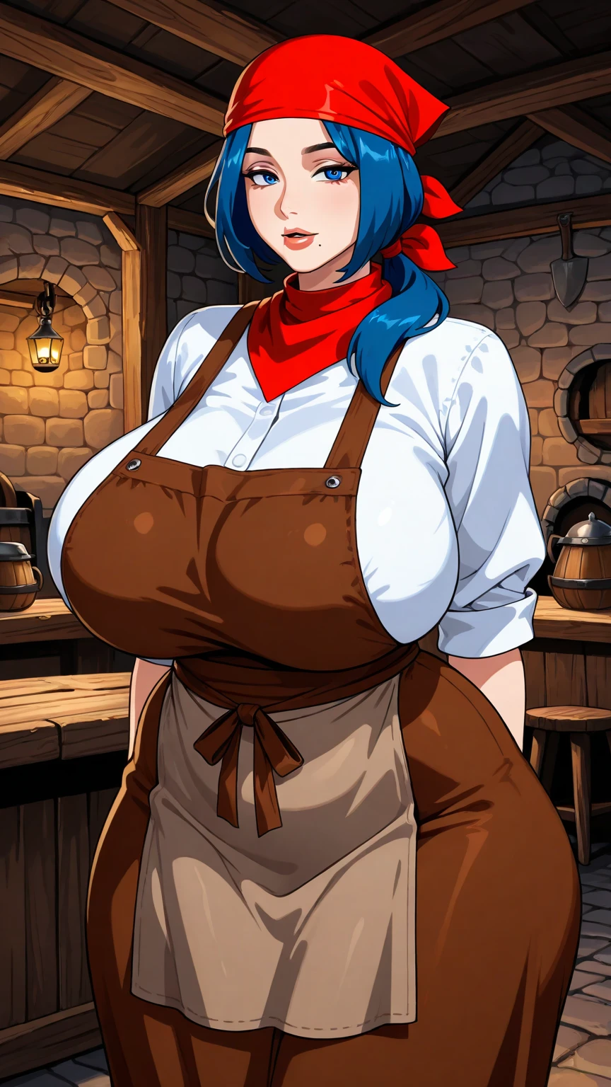 (masterpiece, top quality, best quality, official art, beautiful and aesthetic:1.2), (1girl:1.3), auburn hair in big curls, extremely detailed, portrait, looking at viewer, solo, (full body:0.6), detailed background, close up, (warm summer tavern theme:1.1), freckles, extremely busty tavern maid, bard, charlatan, smirk, mysterious, working at Oktoberfest, revealing bard attire, dirndl dress, dirndl, corset, straps, long boots, mugs of beer, ((((gigantic breasts, cleavage, )))), slim waist, slim hips, long legs, medieval (Oktoberfest exterior:1.1) background, dark mysterious lighting, shadows, magical atmosphere, dutch angle