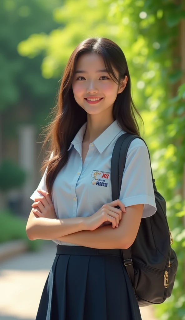 10 years old, korean girl, student, black hair, short hair, young and cute girl, korean, asian (8K), (top quality), (masterpiece:1.2), (realistic), (photorealistic:1.37), very detailed, clear face, clean white background, 10 year old girl, cute, portrait of female elementary school student, young lovely korean face, cute young woman, portrait of korean female idol, ((5 fingers)), round head and slightly small eyes, (very detailed face: 1.4) (breasts: 0.3) (masterpiece,  Best image quality: 1.2), (((outdoor, studio))) Surrealist elementary schooler, smile, laughter, sweater, (outfocusing:0.1), small breasts, little girl, bright face with lighting, beautiful detailed eyes, beautiful detailed nose, whole body, film grain, ((dramatic lighting)), delicate hair, super high resolution, beautiful teeth, small mouth, whole body, smile, gentle smile, stand, 1girl, beautiful, masterpiece, very delicate face, perfect lighting, overhead angle, professional lighting, HDR, solo,  Chapped lips, super detailed, peach buttocks, looking at the viewer,