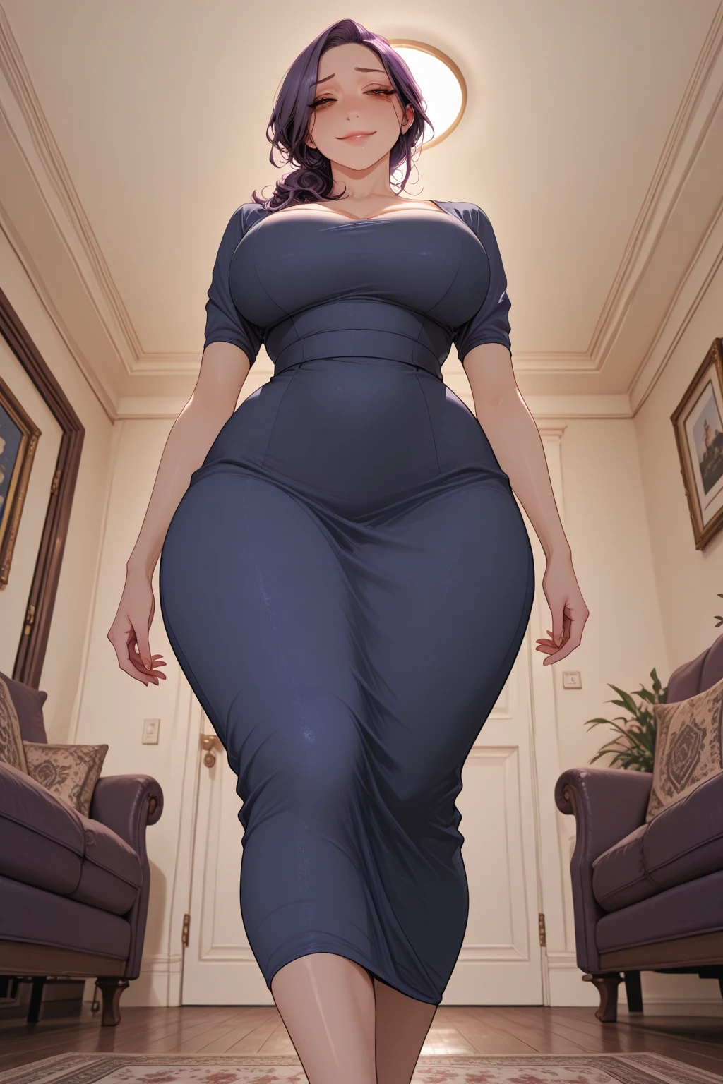 woman wearing a hijab, beautiful face, curvy body,  body, wearing a long dress, has big breasts, free pose, city background, sweet smile, super detailed 8k HD quality, very realistic quality, detailed body details.