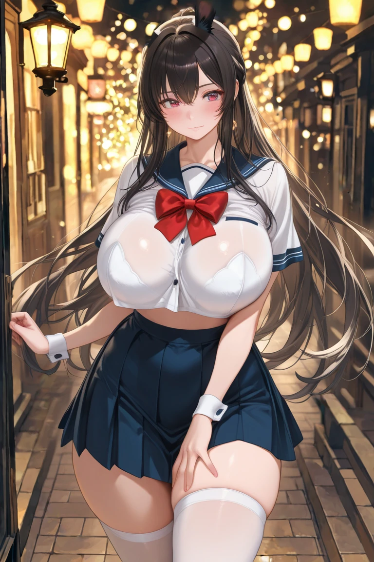 Cinema Lighting、Highest quality、Photo taken from outside a public telephone、Girl in a public phone、Huge breasts、(Kitagawa.Marine、)See-through 、high school girl、Stick your ass out、、Torn 、Sweaty、Sweat、、(Inserting the  into the )、、をにput in、put in、Browsing Caution、